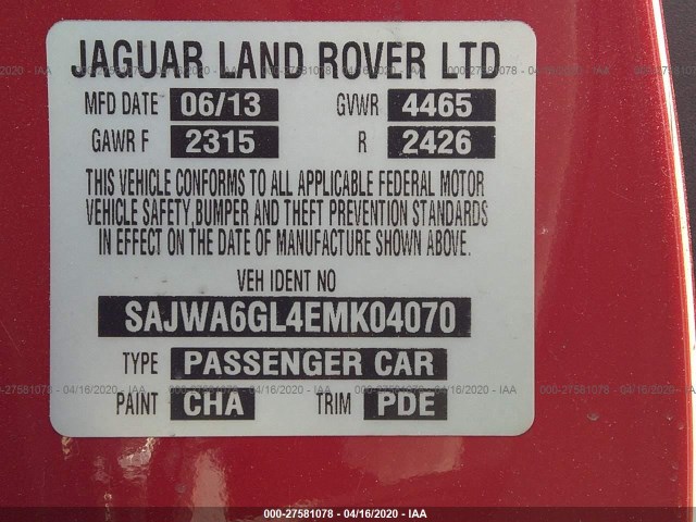 Jaguar F-type 2014