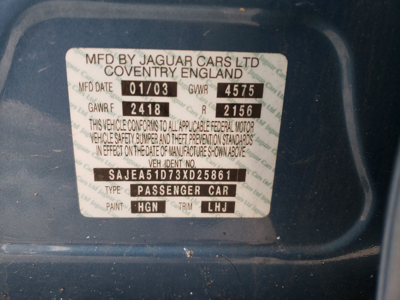 Jaguar X-type 2-5 2003