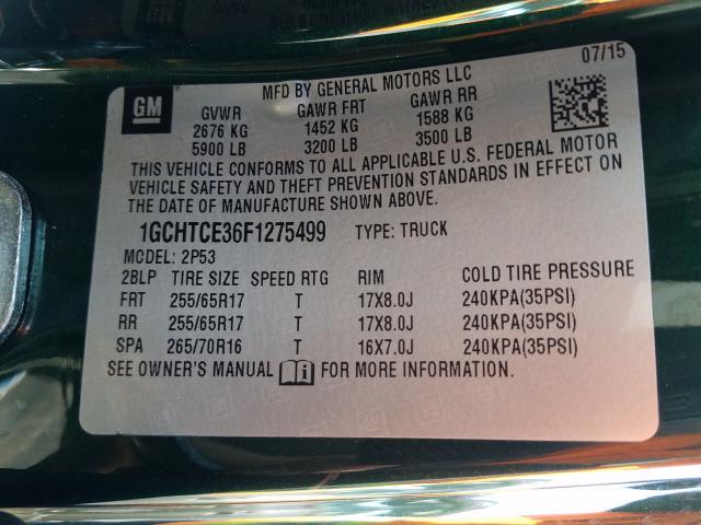 Chevrolet Colorado z 2015