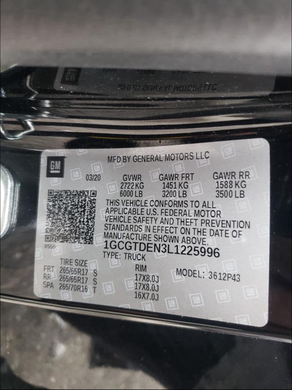 Chevrolet Colorado z 2020