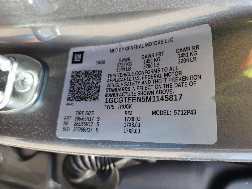 Chevrolet Colorado z 2021