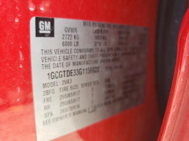 Chevrolet Colorado z 2016