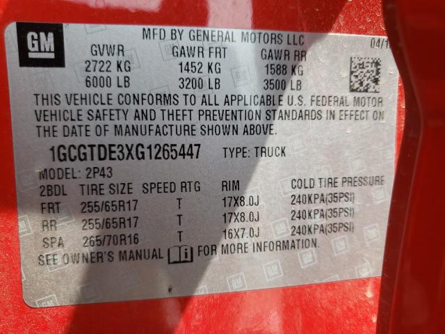 Chevrolet Colorado z 2016