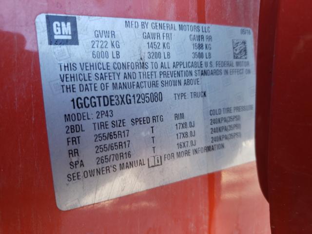Chevrolet Colorado z 2016