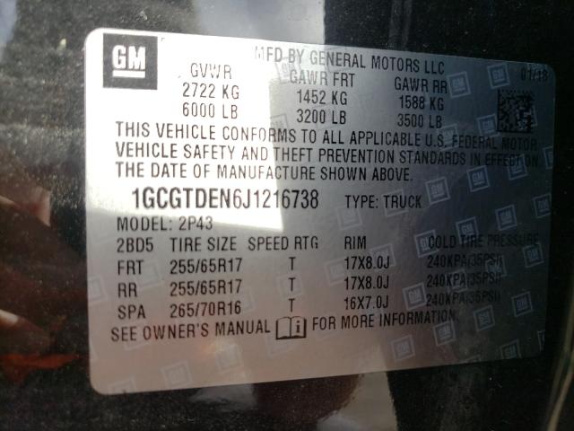 Chevrolet Colorado z 2018