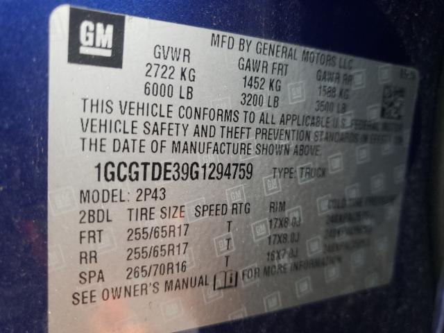Chevrolet Colorado z 2016