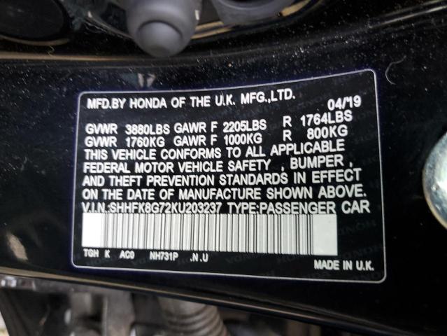 Honda Civic type 2019