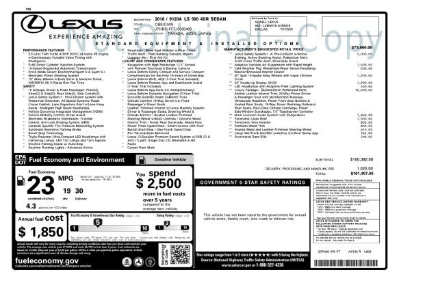 Lexus Ls (2018)