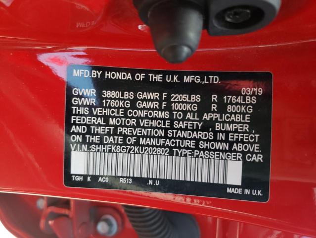 Honda Civic type 2019