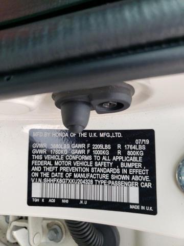 Honda Civic type 2019